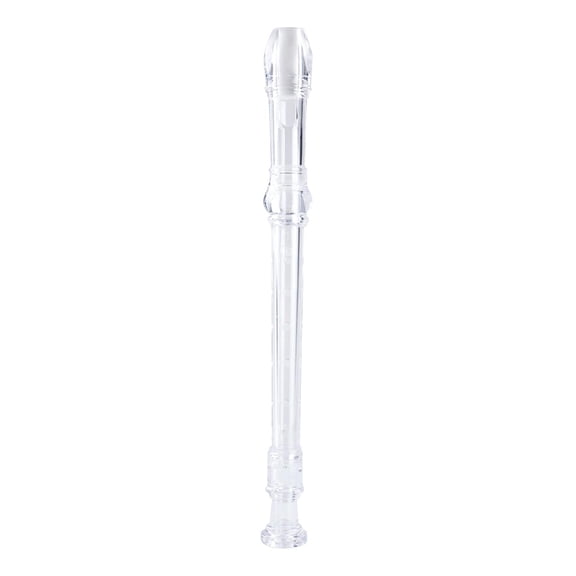 LeeQinersw German Style Soprano Recorder Key of G Descant w/ Cleaning Rod Clear