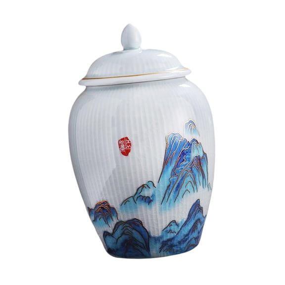 LeeQinersw Ginger Jar Portable with Lid Vase for Living Room Table Centerpieces Dining Room