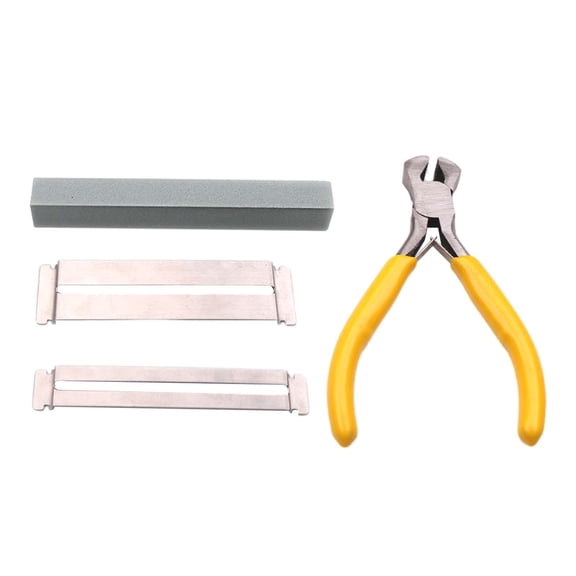 LeeQinersw Guitar Fret Plier Bridge Pin Plier Guitar Fret Work Fret Tool Guitar Fret Wire Cutter for DIY Other Stringed Instruments Tool Bent Guards