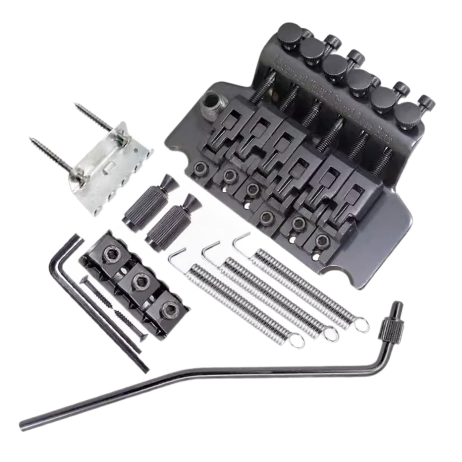 LeeQinersw Guitar Tremolo Bridge Portable Electric Guitar Replacement Electric Guitar Parts black