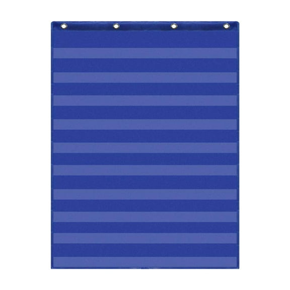 LeeQinersw Hanging 10 Pockets Chart Learning Materials Educational Preschool Toy for Number Blue