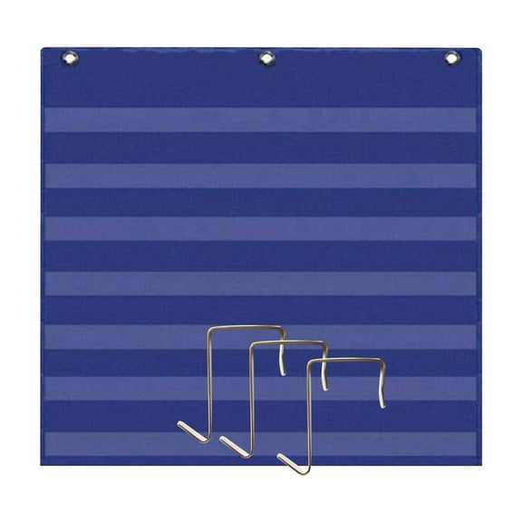 LeeQinersw Hanging Pocket Chart Learning Educational Toy Calendar Chart for Number Teachers Blue