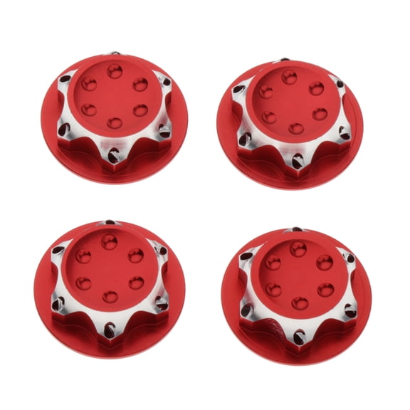 LeeQinersw Heavy-Duty 17mm Aluminum Nuts for 1/8 Scale Vehicles - Unmatched Performance and Red