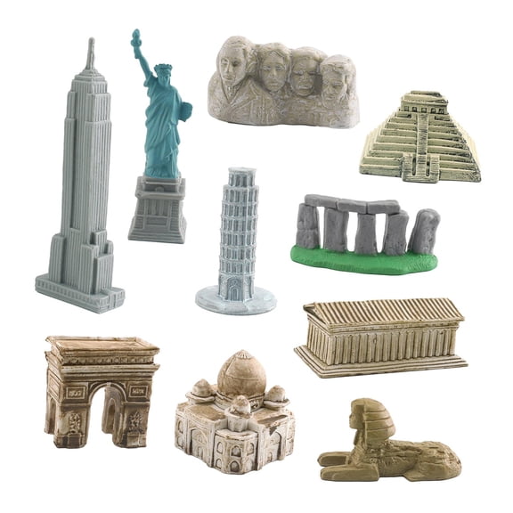 LeeQinersw Historical Landmarks Building Kits Construction Mini Building Kits Pyramids Toys 10 pcs