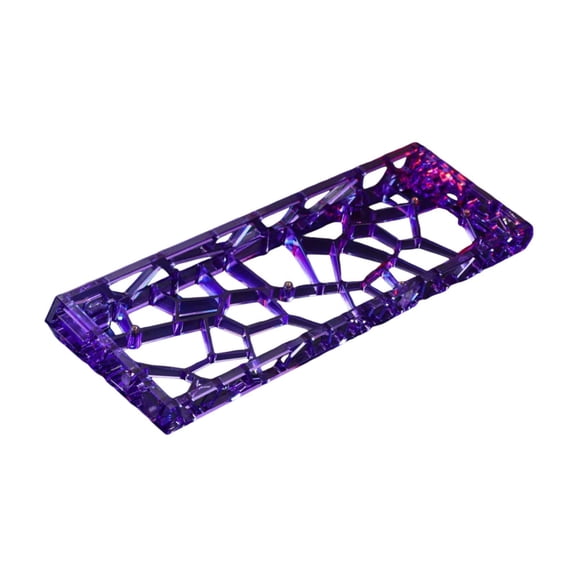 LeeQinersw Hollow Mechanical Keyboard Case DIY Versatile Easy to Install Keyboard Shell Purple