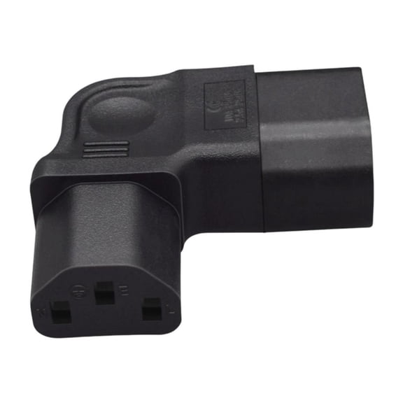 LeeQinersw IEC 320 C14 To C13 Female Power Adapter Conversion Plug Right Angle 250V Plastic