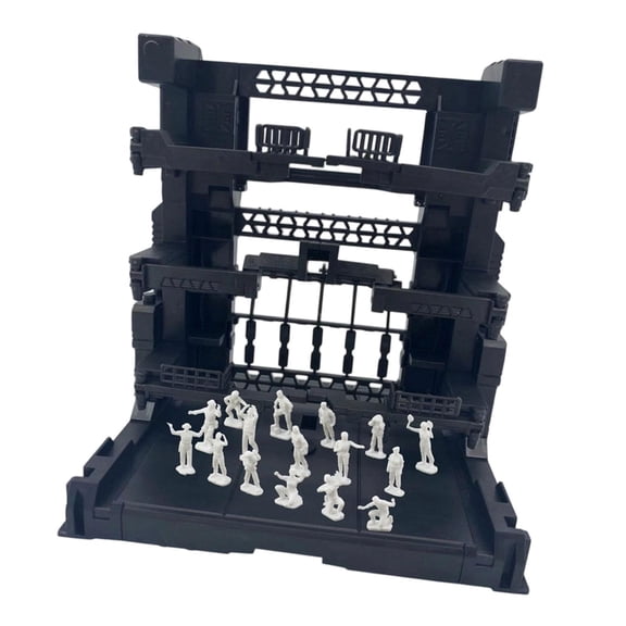LeeQinersw Interlocking Display Base Accessory Platform Birthday Gift with Mini Figures 16.5x11.5x16.5cm