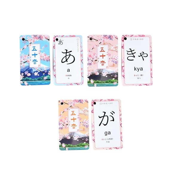 LeeQinersw Japanese Flashcards Elementary Beginners Kanji Characters Educational Cardtaking