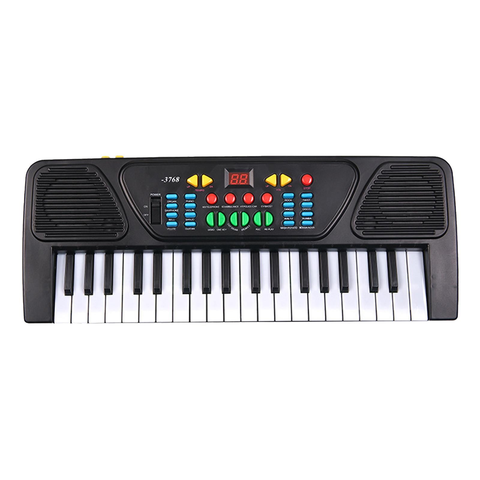 LeeQinersw Keyboard Piano Digital Electronic Piano Keyboard Multifunctional W/ Mic Keyboard