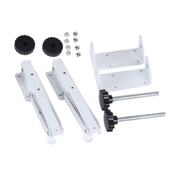 LeeQinersw Keyboard Tray Bracket Set Folding, Iron, Easy Installation, Adjustable Clamp for