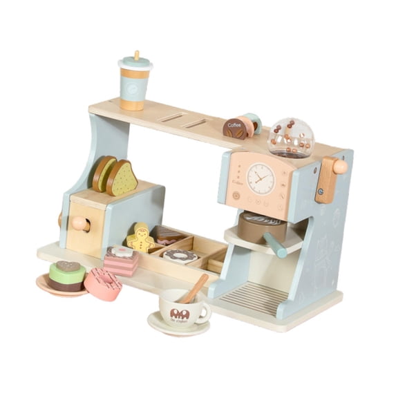 LeeQinersw Kids Coffee Maker,Play Kitchen Accessory,Educational Creativity Espresso Machine blue