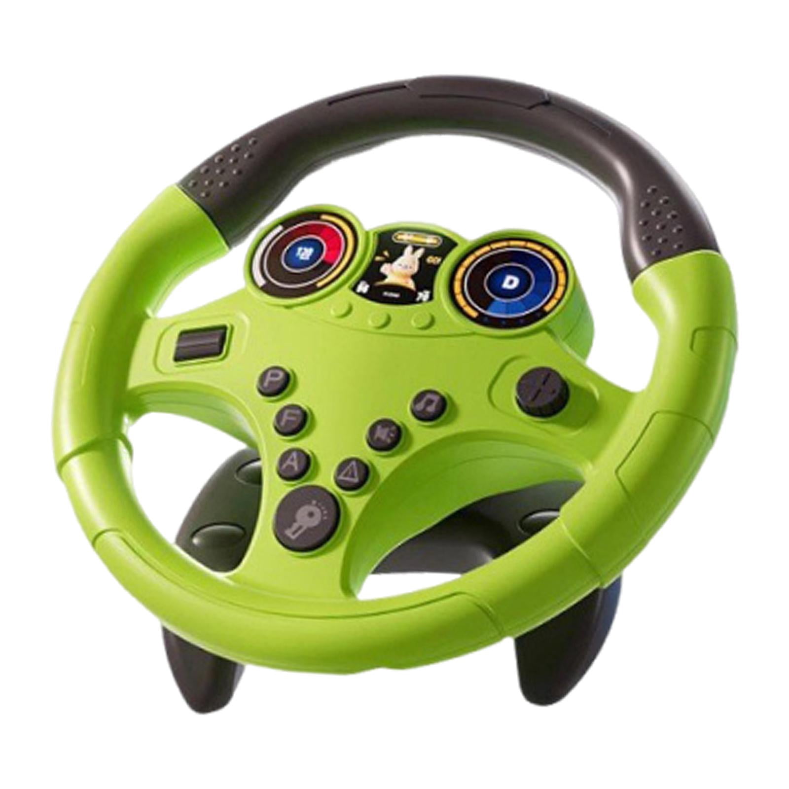 LeeQinersw Kids Educational Driving Simulator Children Driving Toy Versatile for Automotive Big Base Green