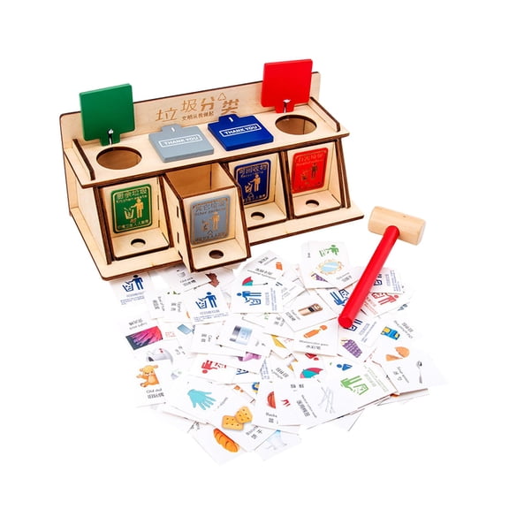 LeeQinersw Kids Garbage Classification Educational Toys Environmental Learning Kindergarten