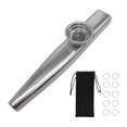 thumbnail image 1 of LeeQinersw Kids Kazoo Coordination Portable Music Classes Children Mouthpiece Dustcover Silver, 1 of 9