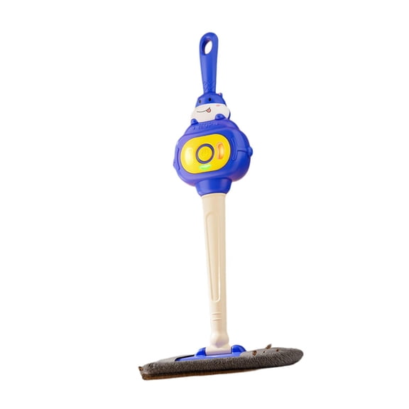 LeeQinersw Kids Mop with Lights Sounds Birthday Gifts Cleaning Toy Set for Ages 4+ Kids Blue