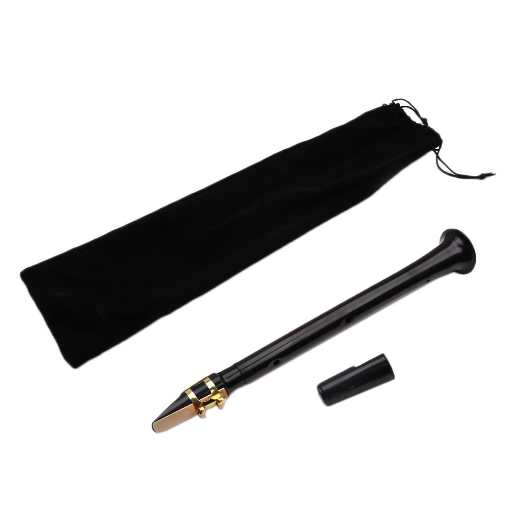 LeeQinersw Little Sax Mini Alto Saxophone Simple Key C Pocket Music Tool & Carrying Bag