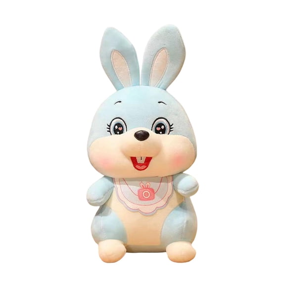 LeeQinersw Lovely Rabbit Plush Toy Housewarming Gift Animal Doll 25cm Ornament Collectibles Blue