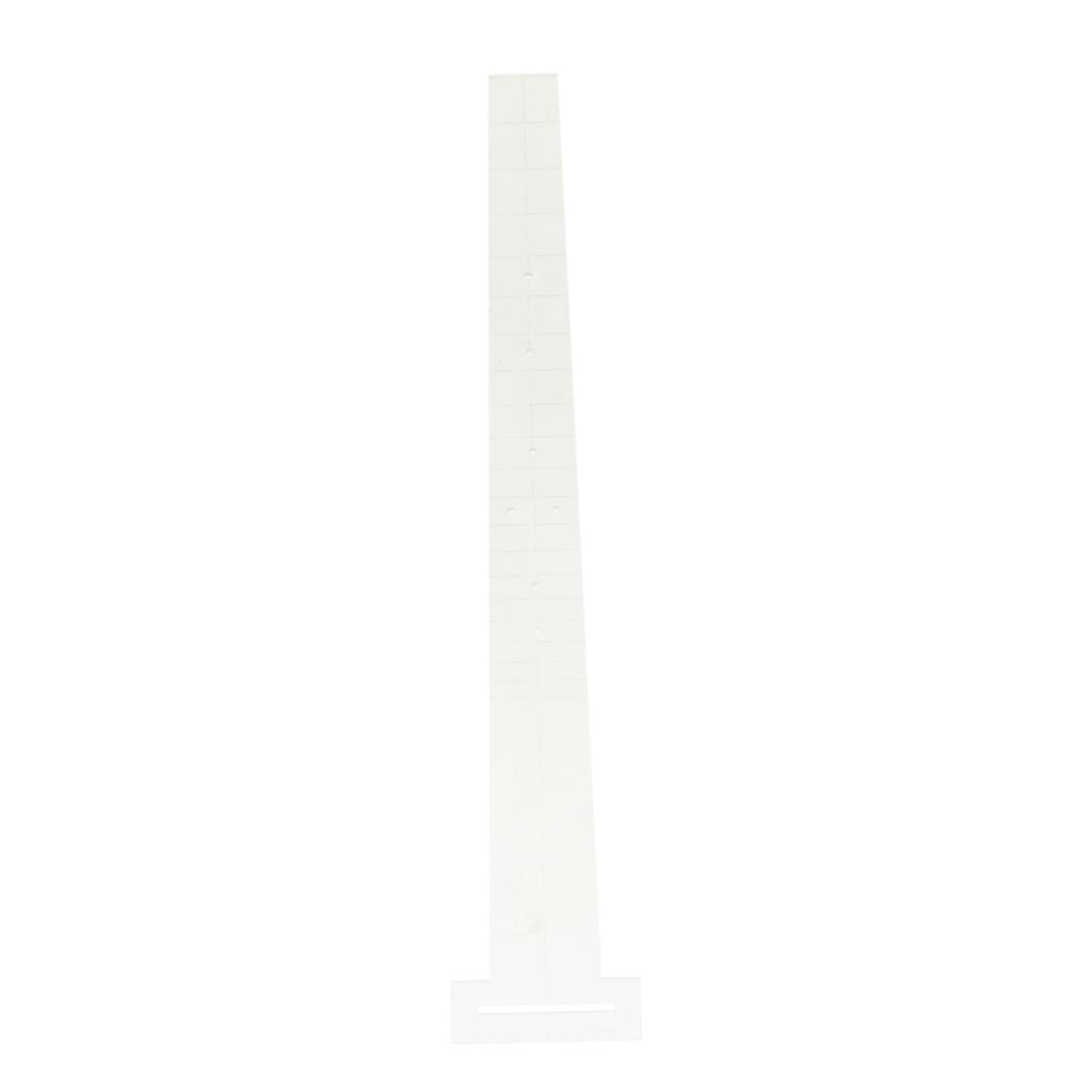 LeeQinersw Luthier Jig Strings Ruler Transparent Wire Precision Fret Replacement Part for 18 inches