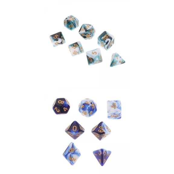 LeeQinersw MagiDeal Polyhedral Dice Board Games Games for Dnd Rpg