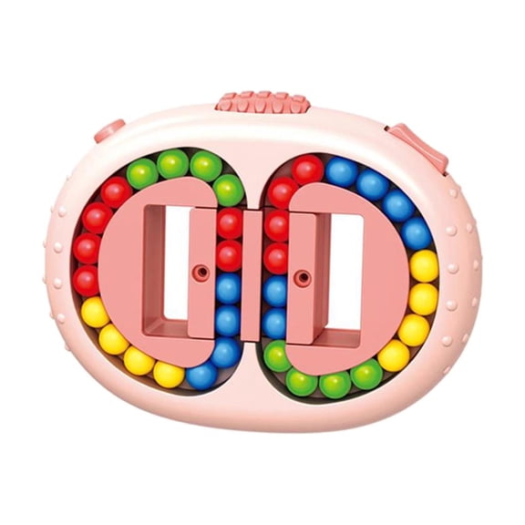 LeeQinersw Magic Bean Toys Rotating Decompression Magic Beads Magic Children's Puzzle Special Needs Magic Ball Game Creative Toys Pink