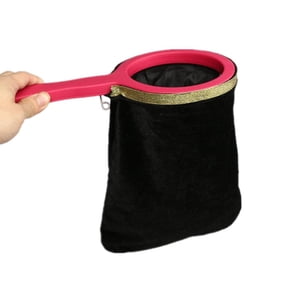 LeeQinersw Magic Props Change Bag Beginner Professional Magician Magic Play Trick Tool Fun Play Kid Toy Black 28x15cm