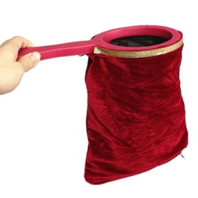 LeeQinersw Magic Props Change Bag Beginner Professional Magician Magic Play Trick Tool Fun Play Kid Toy Red 28x15cm