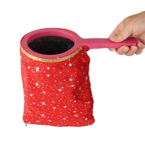 LeeQinersw Magic Props Change Bag Beginner Professional Magician Magic Play Trick Tool Fun Play Kid Toy Red Pattern 28x15cm