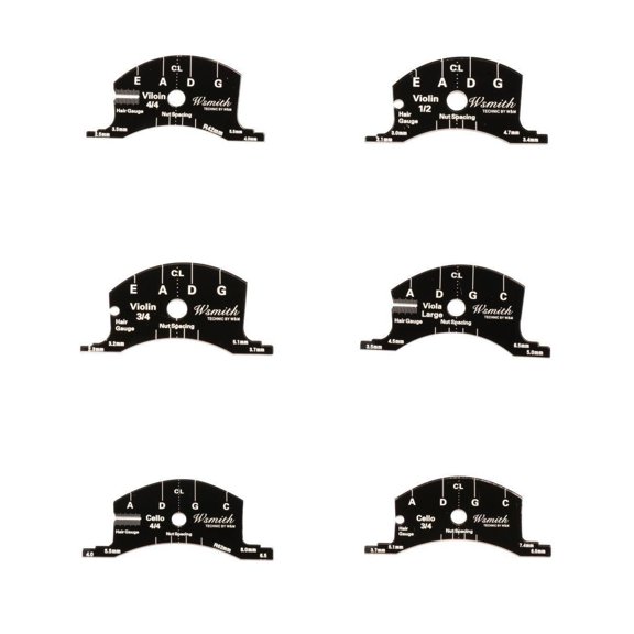 LeeQinersw Magic Sound 6pcs Violin Bridge Multifunctional Mold Template Repair 1-2 3-4 4-4