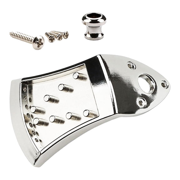 LeeQinersw Mandolin Tailpiece with Screws Easy Installation Professional Musical Instrument