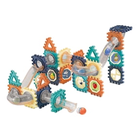 LeeQinersw Marble Run Set Building Block Constructions Educational Race Game for Creative 66pcs