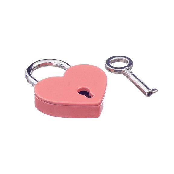 LeeQinersw Metal Lock Padlock with Key Set for Suitcase Drawers Dressing Case Gift Pink