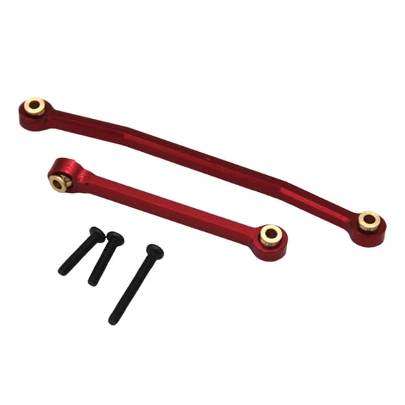 LeeQinersw Metal Steering Rod Tie Links Upgrade Parts Red