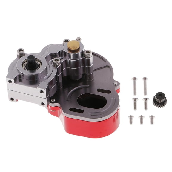 LeeQinersw Metal Transmission Gear Box for Axial SCX10 1/10 Off-road Crawler RC Truck
