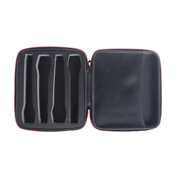 LeeQinersw Microphone Case Organizer Hard Case Sponge Filling Handheld Microphone Carry Bag for 4 Mics