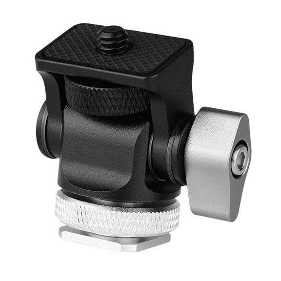 LeeQinersw Mini Ball Head Tripod Head 360 degree Rotatable Accessory Adjustable Angle 180 degree Tilt Silver Bottom