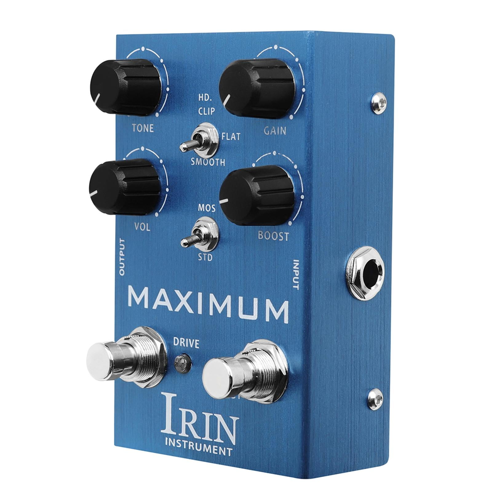 LeeQinersw Mini Digital Reverb Pedal Portable Fittings Sound Simulation Distortion Overload blue