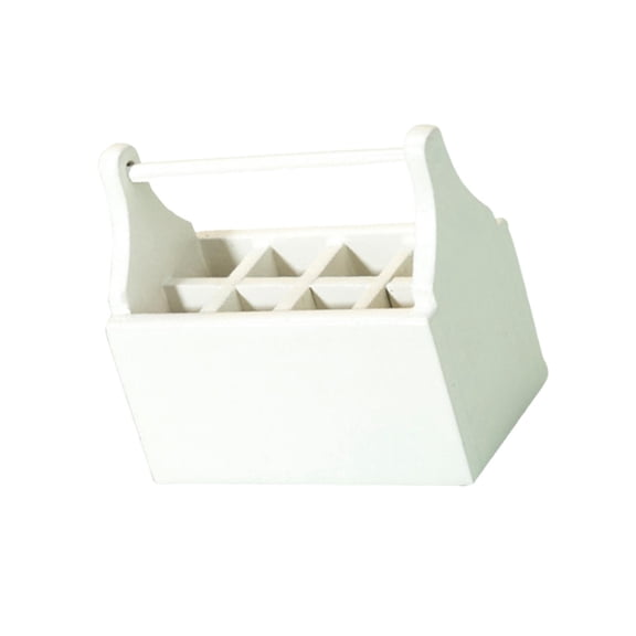 LeeQinersw Mini Dollhouse Tool Storage Case Ornaments Dollhouse Decor Accessory Model Toys White