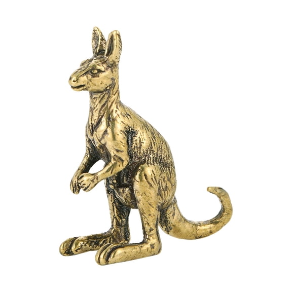 LeeQinersw Mini Kangaroo Decor Kangaroo Sculpture Vintage Bronze Kangaroo Ornament Kangaroo