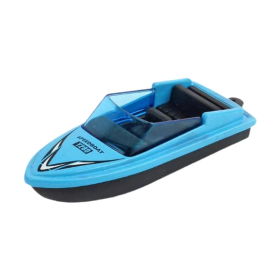 LeeQinersw Mini Motorboat Model Alloy Simulation Speedboat Home Decoration Collection Micro Blue