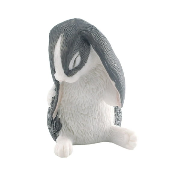 LeeQinersw Mini Rabbit Figurine Model, Realistic Detailed Action Figure, Hand Painted Bunny Style A