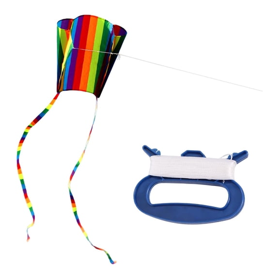 LeeQinersw Mini Rainbow Kites Outdoor Entertainment Sports with Flying Stripe