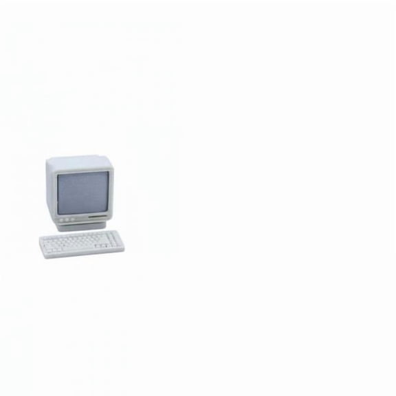 LeeQinersw Miniature Furniture Retro Dollhouse Computer Vintage Desktop Model PLA Set with 6 Pcs
