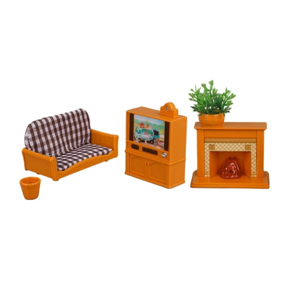 LeeQinersw Miniature Furniture Set Dollhouse Living Room Set DIY Scene Model Mini Trash Can