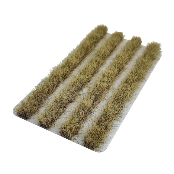 LeeQinersw Miniature Grass Tufts Artificial Grass Strip for Model Railroad Fairy Garden autumn yellow