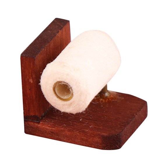 LeeQinersw Miniature Roll Paper with Stand Model, Toilet Paper Model, Tissue with Shelf for