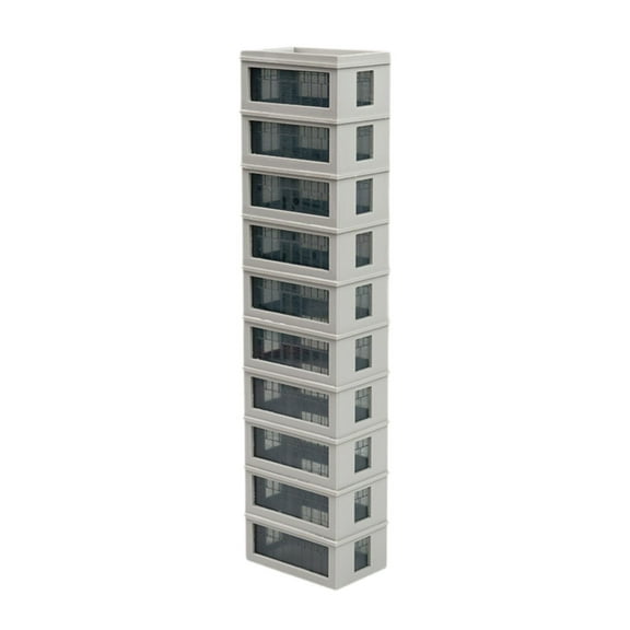 LeeQinersw Model Railway Buildings Model Trains Commercial Building DIY Realistic Assembled 5x3.2x20.3cm