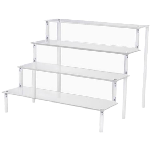 LeeQinersw Multi Ladder Acrylic Rack Perfume Makeup Storage Organizer Risers Shelf 4 Ladder