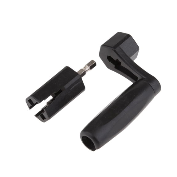 LeeQinersw Multi-function Instruments String Winder Black Guitar Bass Bridge Pin Puller