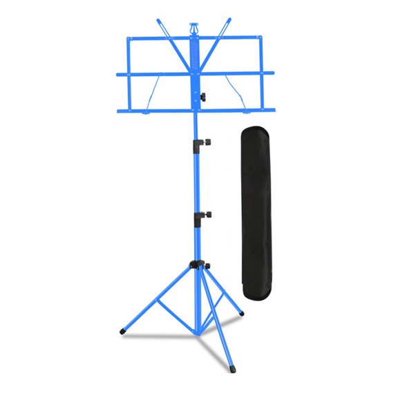 LeeQinersw Music Sheet Stand Anti Slip Height Adjustable for Performance Band Classroom Blue