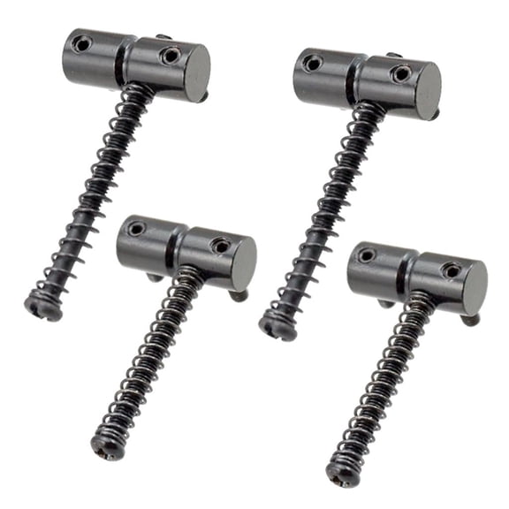 LeeQinersw Musical Instrument Accs Locking String Bridge Saddles for Replacement Black